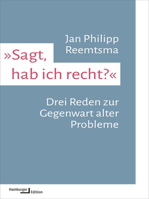 cover image of »Sagt, hab ich recht?«